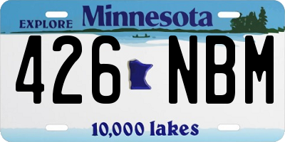 MN license plate 426NBM
