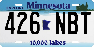 MN license plate 426NBT