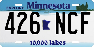 MN license plate 426NCF