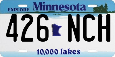 MN license plate 426NCH