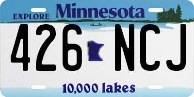 MN license plate 426NCJ