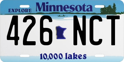 MN license plate 426NCT
