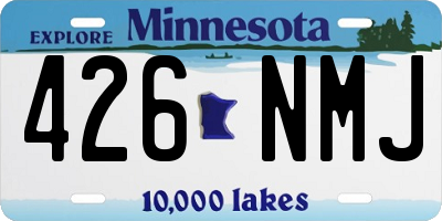 MN license plate 426NMJ