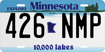 MN license plate 426NMP