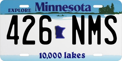 MN license plate 426NMS