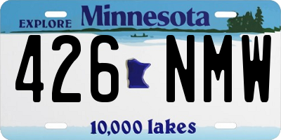 MN license plate 426NMW