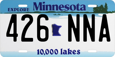 MN license plate 426NNA