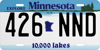 MN license plate 426NND