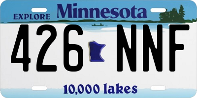 MN license plate 426NNF