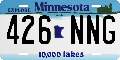 MN license plate 426NNG