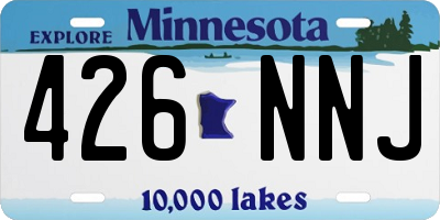 MN license plate 426NNJ