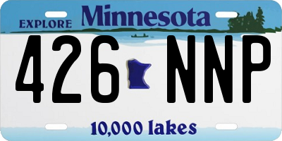 MN license plate 426NNP
