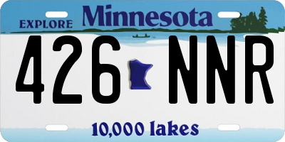 MN license plate 426NNR