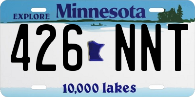 MN license plate 426NNT