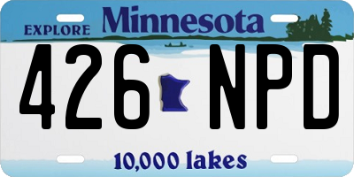 MN license plate 426NPD