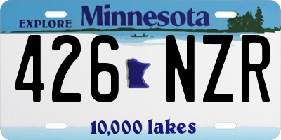 MN license plate 426NZR
