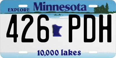 MN license plate 426PDH