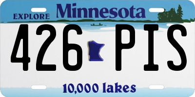 MN license plate 426PIS
