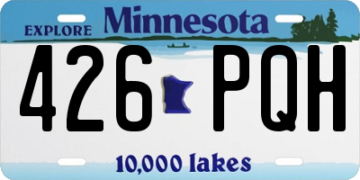 MN license plate 426PQH
