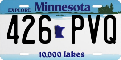 MN license plate 426PVQ