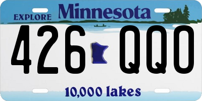MN license plate 426QQO