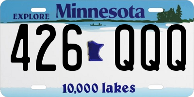 MN license plate 426QQQ