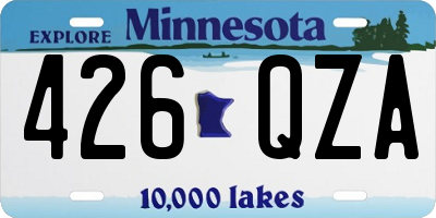 MN license plate 426QZA