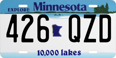 MN license plate 426QZD