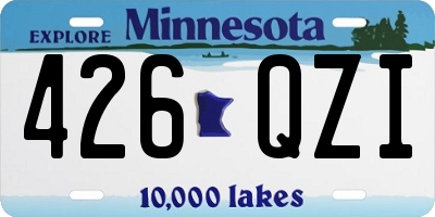 MN license plate 426QZI
