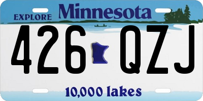 MN license plate 426QZJ