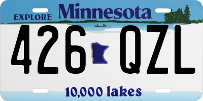 MN license plate 426QZL