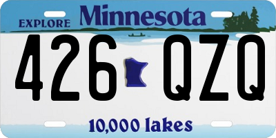 MN license plate 426QZQ