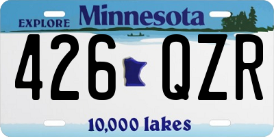 MN license plate 426QZR