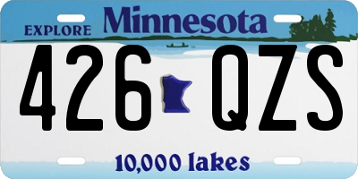 MN license plate 426QZS