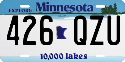 MN license plate 426QZU