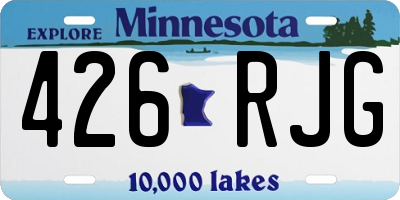 MN license plate 426RJG