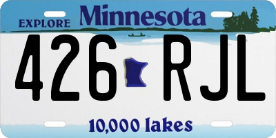MN license plate 426RJL