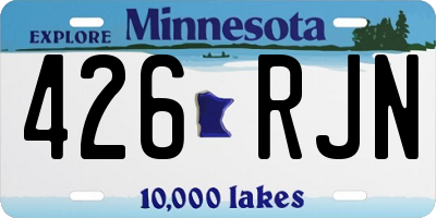 MN license plate 426RJN