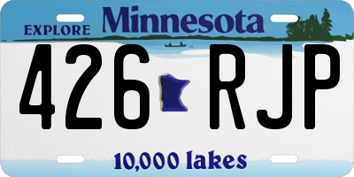 MN license plate 426RJP