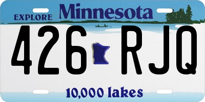 MN license plate 426RJQ