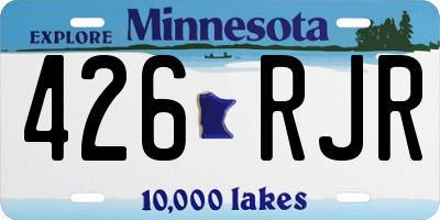 MN license plate 426RJR