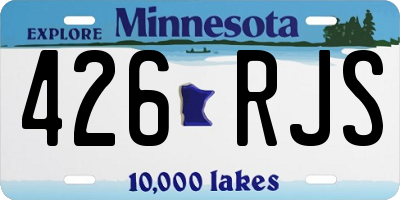 MN license plate 426RJS