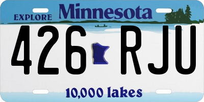 MN license plate 426RJU