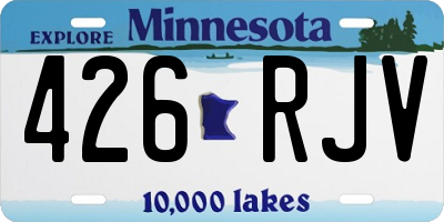 MN license plate 426RJV