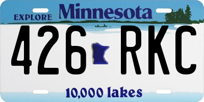 MN license plate 426RKC