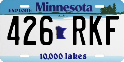 MN license plate 426RKF