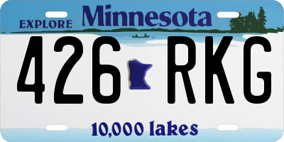 MN license plate 426RKG