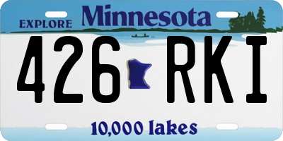 MN license plate 426RKI