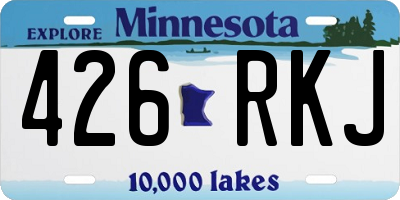 MN license plate 426RKJ