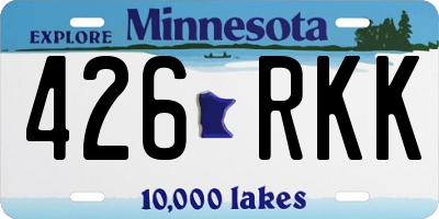 MN license plate 426RKK